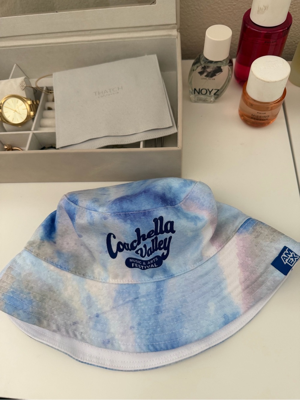 Coachella Valley Tie-Dye Bucket Hat - Blue/Purple